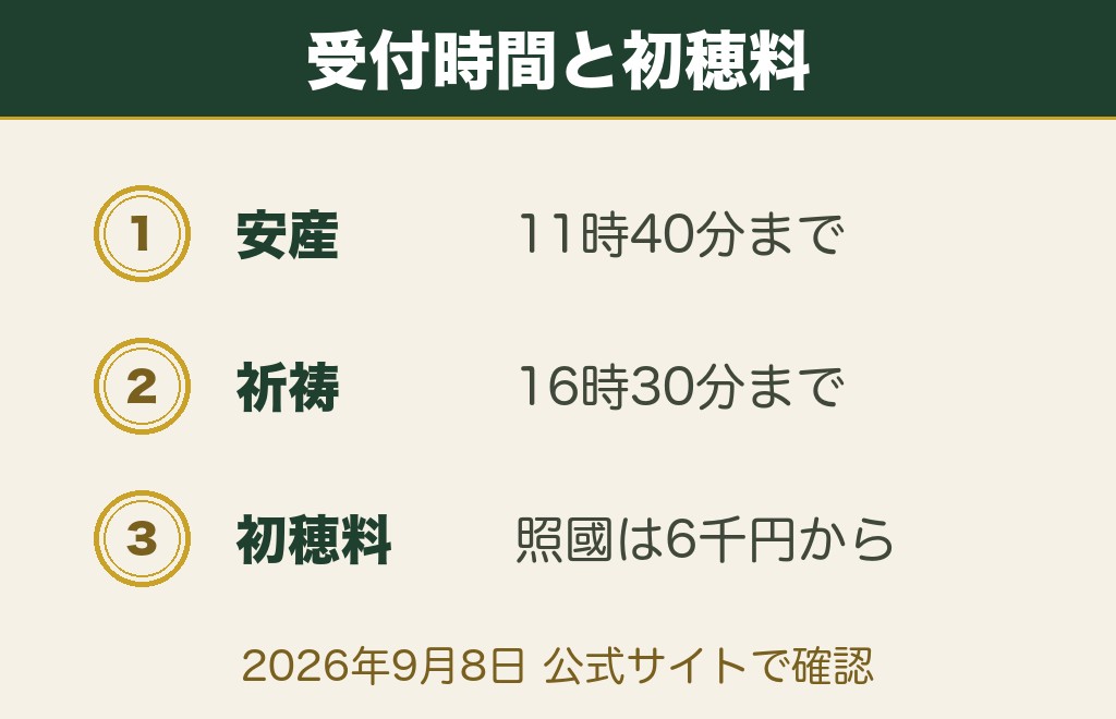 鹿児島の縁結び神社9社｜ご祈祷の受付時間と初穂料の一覧