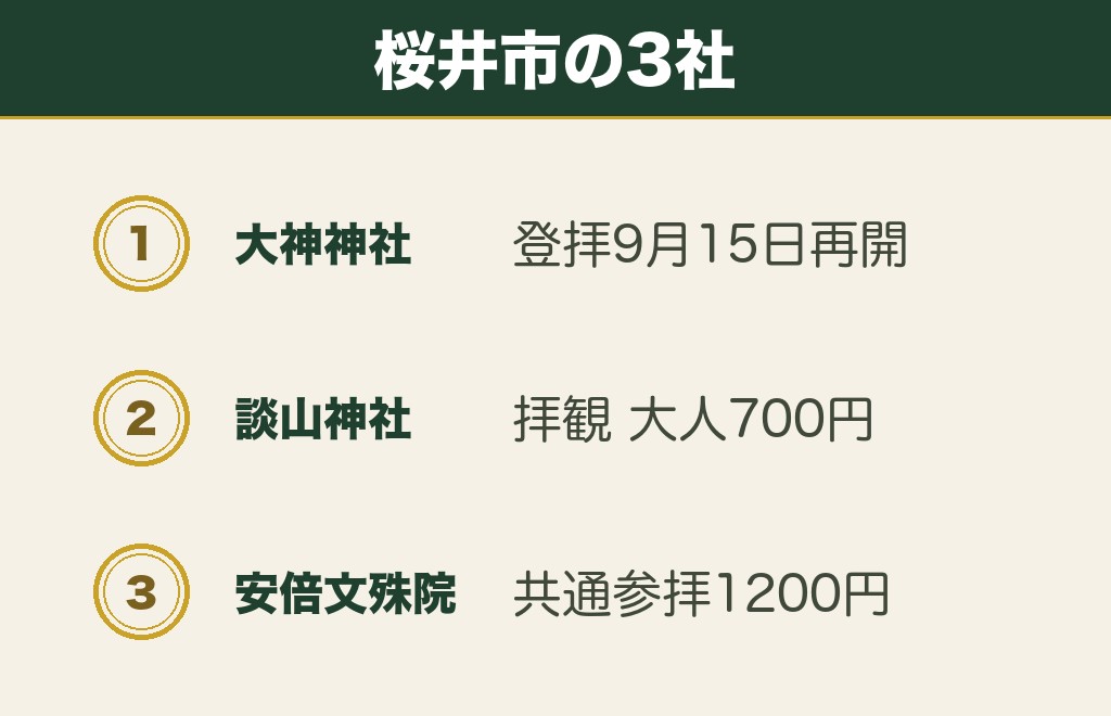 桜井市の縁結び神社｜大神神社・談山神社・安倍文殊院