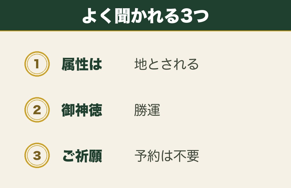 武田神社の属性に関するよくある質問