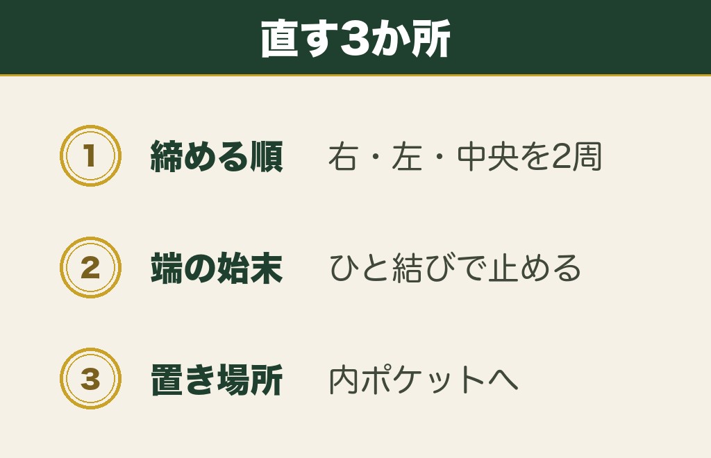お守りの紐がほどけないようにするコツ